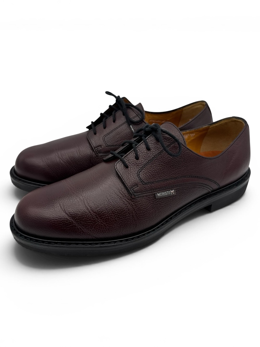 Mephisto Marlon Leather Derby Oxford Shoes Merlot Brown Men’s Size 11 US
